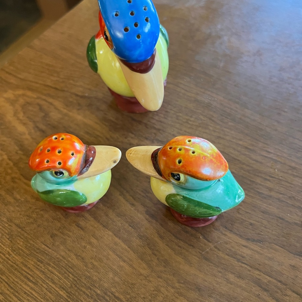 Colorful Tuscan Shaped Salt and Pepper Shakers Set